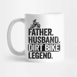 Father Husband Dirt Bike Legend Funny Motocross Mug